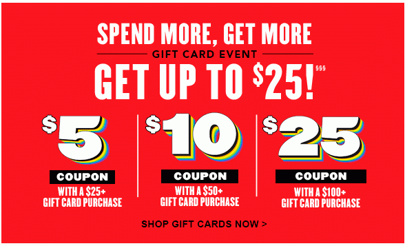 Spend More, Get More Gift Card 