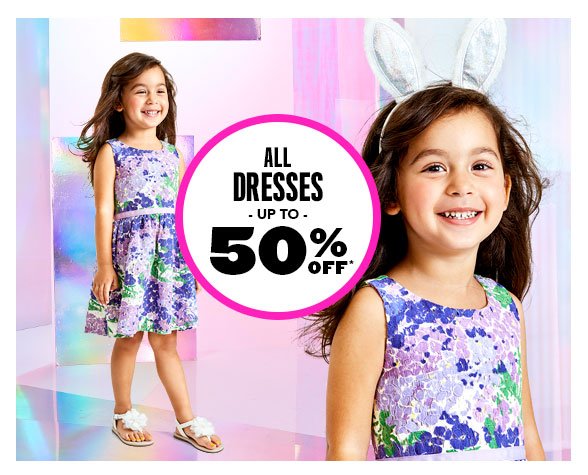 All Dresses Up to 50% Off