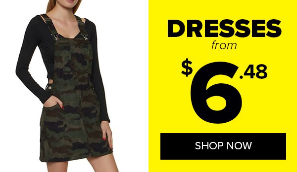 Dresses from $6.48