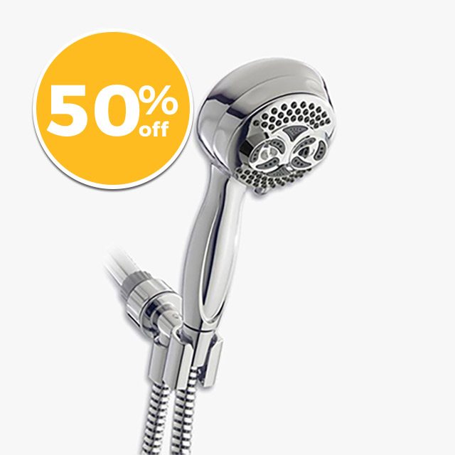 Waterpik® Elite™ Twin Turbo™ Handheld Showerhead - 50% off