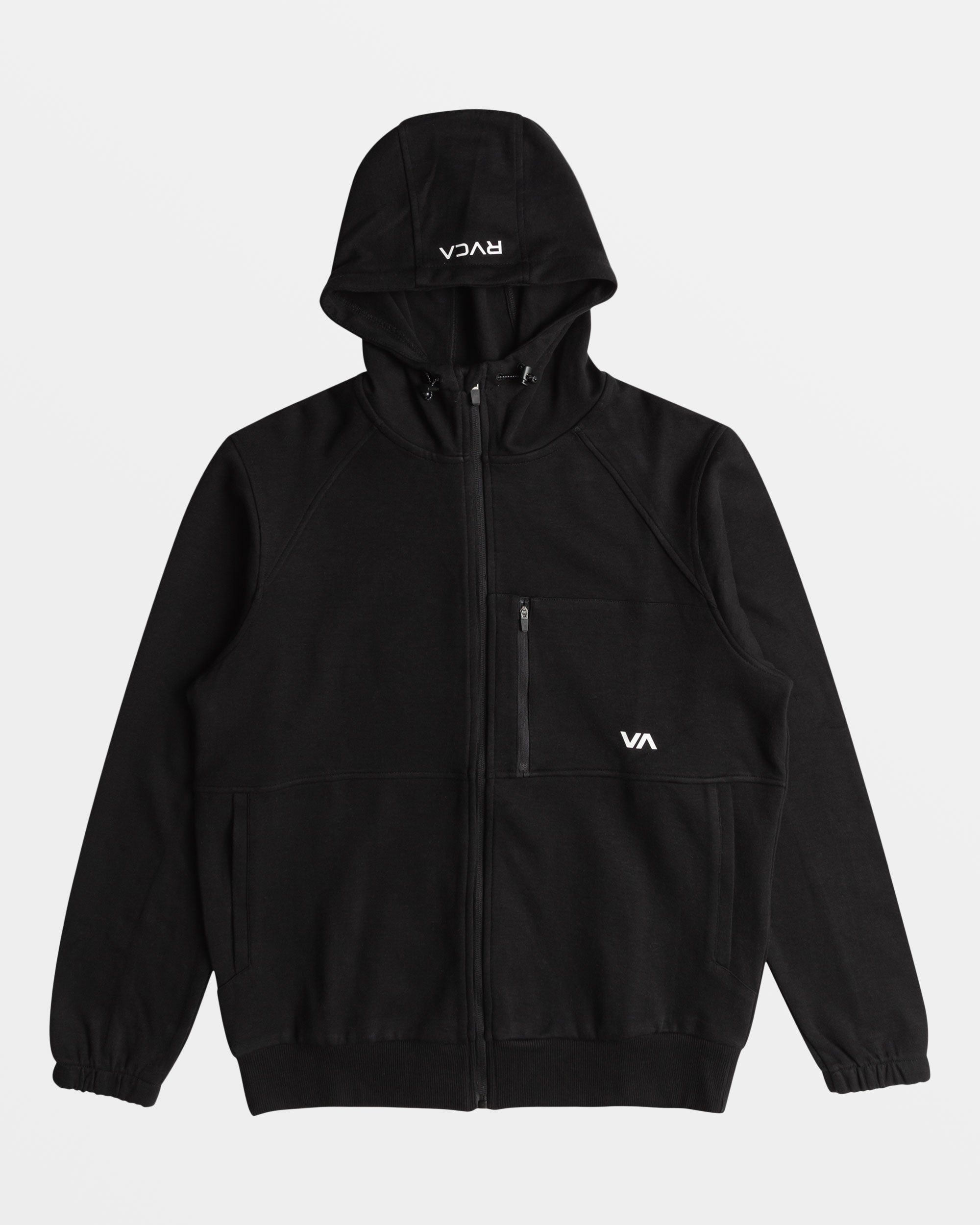 Image of Tech Zip-Up Fleece Hoodie II - Black 2