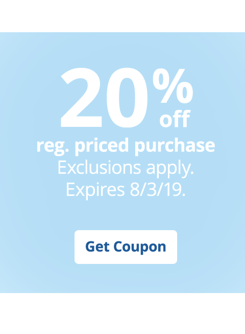 20% Regular Priced Purchase