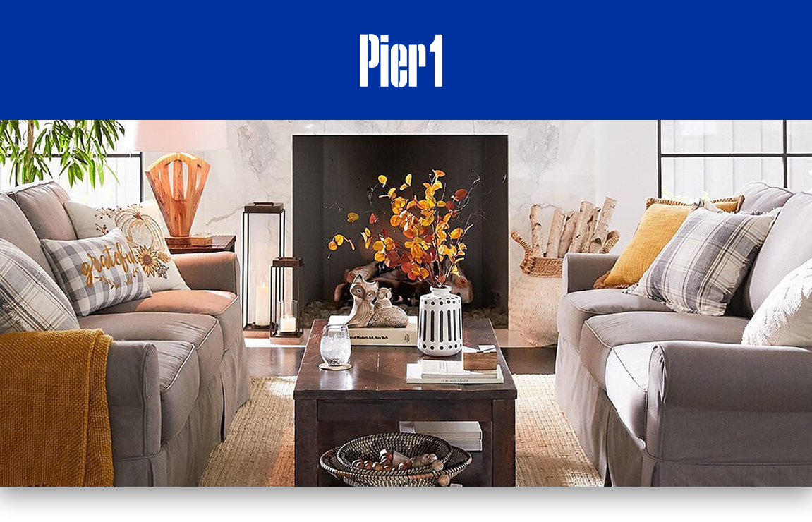 Bring home your Pier 1 home accents