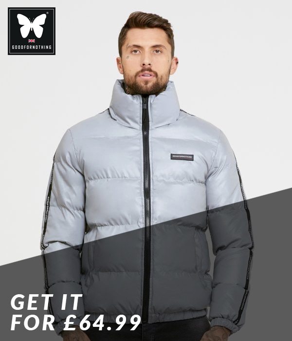 Good For Nothing Road Reflective Puffer Jacket