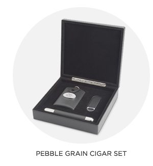 Pebble Grain Cigar Set