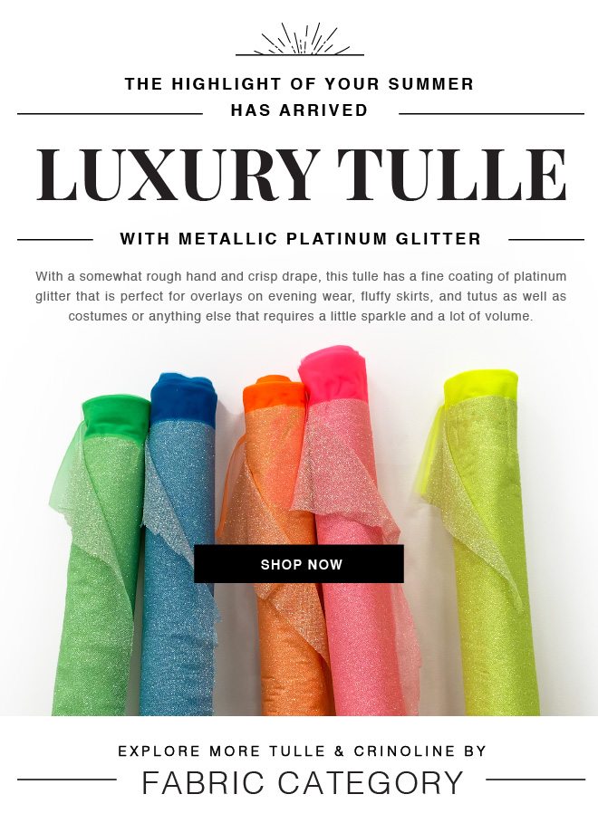 SHOP NEW GLITTER TULLES THAT JUST ARRIVED