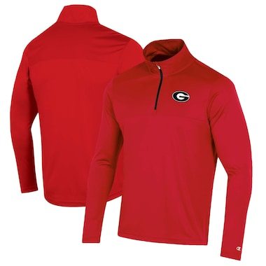 Georgia Bulldogs Champion Team Impact Quarter-Zip Pullover Jacket – Red