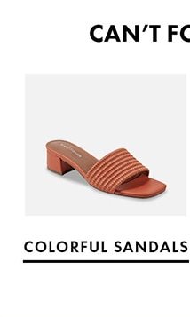 COLORFUL SANDALS