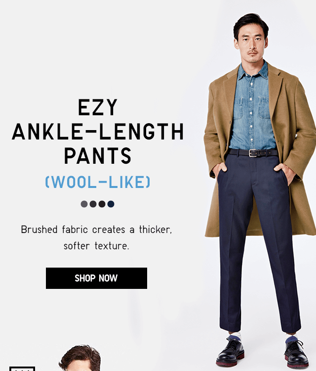 EZY ANKLE-LENGTH PANTS (WOOL-LIKE)