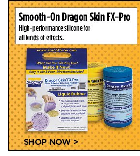Smooth-On Dragon Skin FX-Pro - High-performance silicone for all kinds of effects.