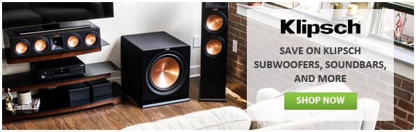 Save on Klipsch subwoofers, soundbars, and more