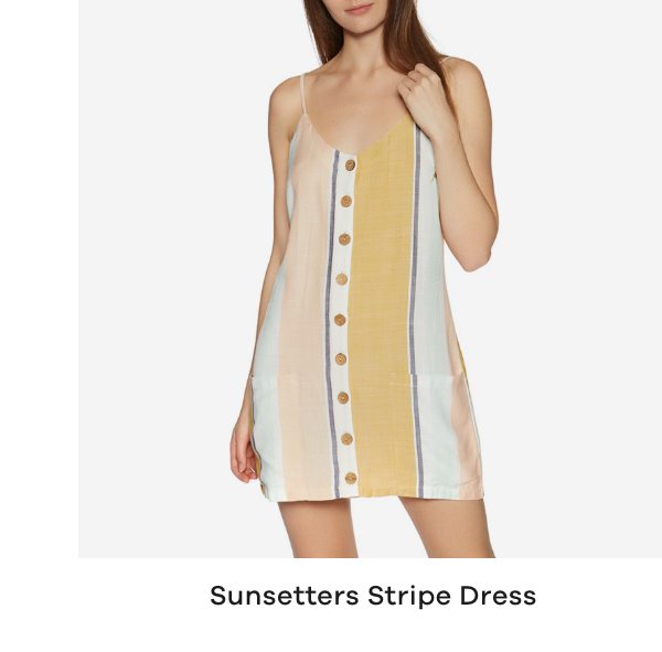 Rip Curl Sunsetters Stripe Dress