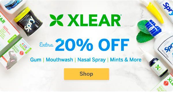 Xlear Promotion: Extra 20% Off gum, mouthwash, nasal spray, mints & more. Shop Now!