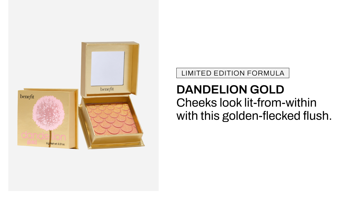 Limited Edition Collection Dandelion Gold Shimmer Blush