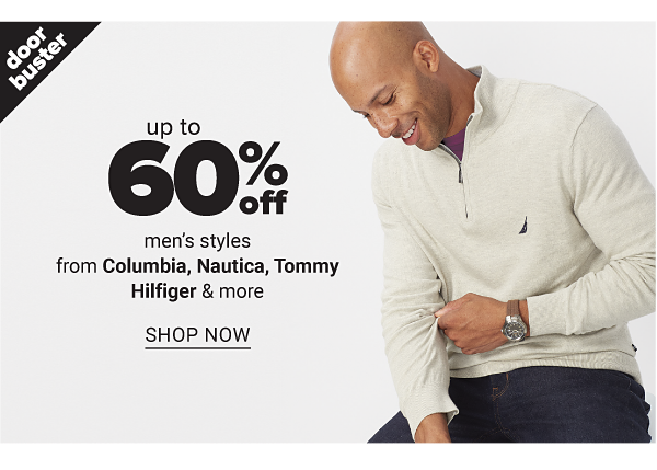 Up to 60% off Mens fashion from Columbia, Nautica, Tommy Hilfiger and more - Shop Now