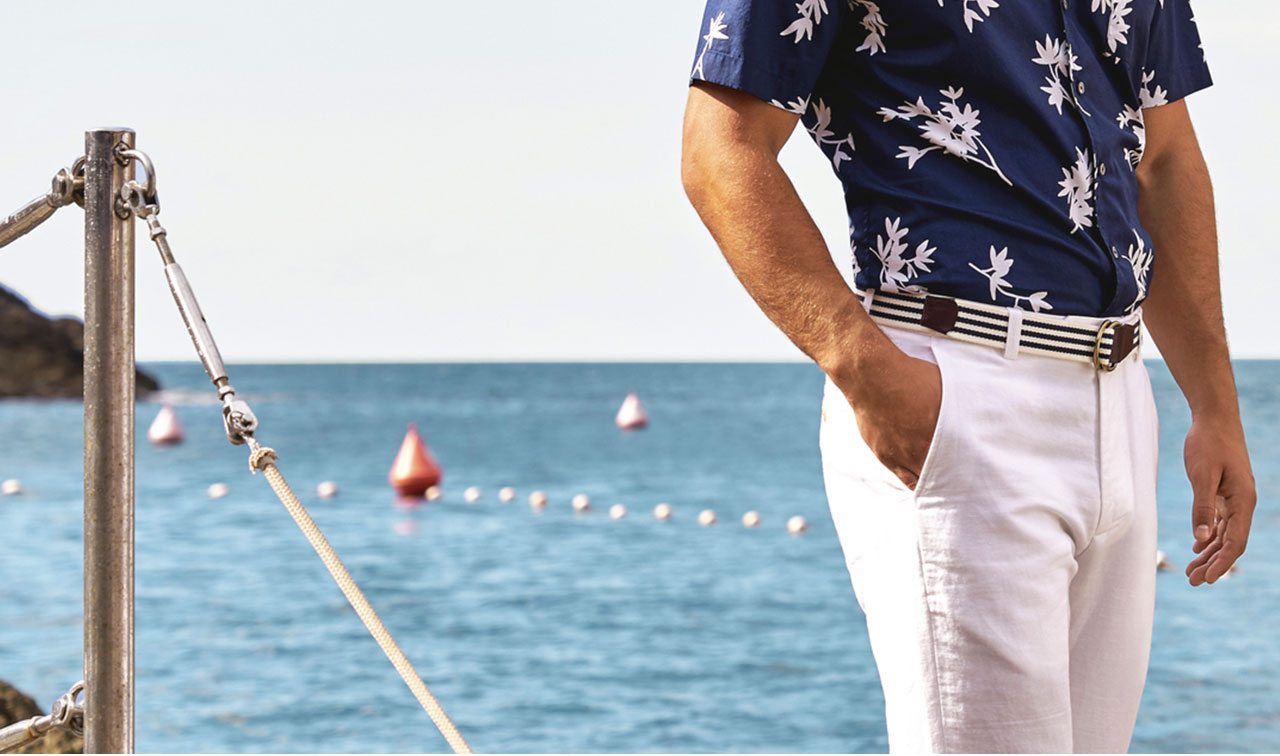 The Cool-Down Embrace high summer style in a floral-print camp shirt and breezy linen pants.