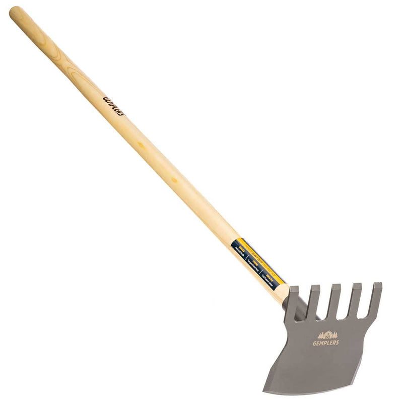 Gemplers Steel Rake Hoe with Wood Handle