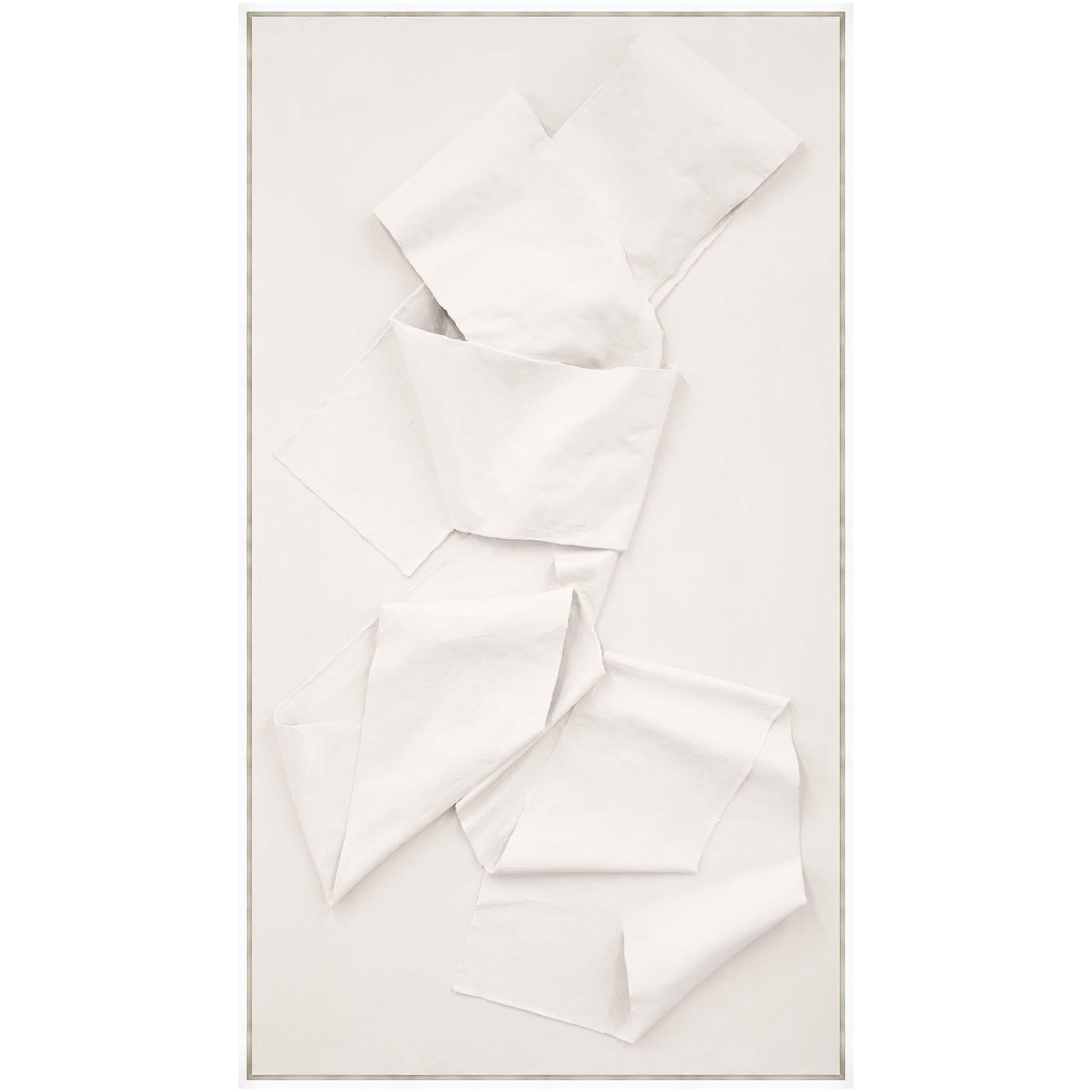 Image of Tangled Up Framed, Poly White Floater Silver Rabb Frame