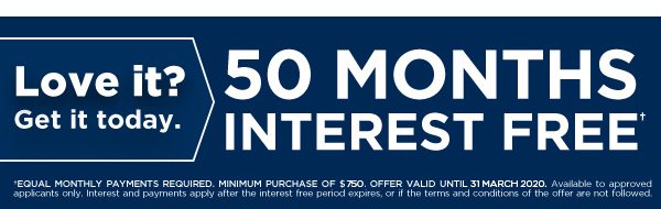 50 Months Interest Free