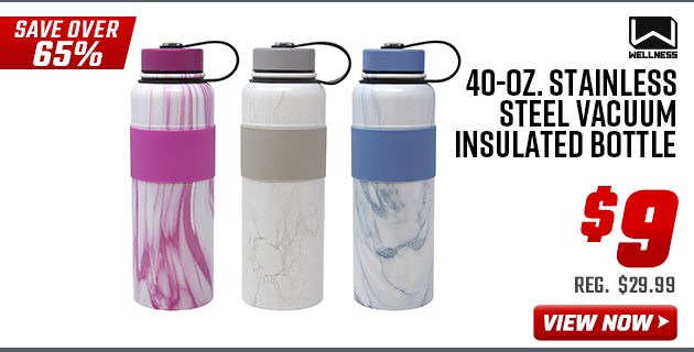 Wellness 40-oz. Stainless Steel Vacuum Insulated Bottle
