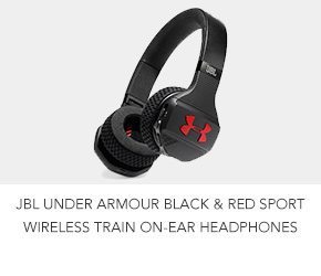 Shop JBL Under Armour Black & Red Sport Wireless Train On-Ear Headphones