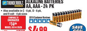  AA Alkaline Batteries 24 Pk 