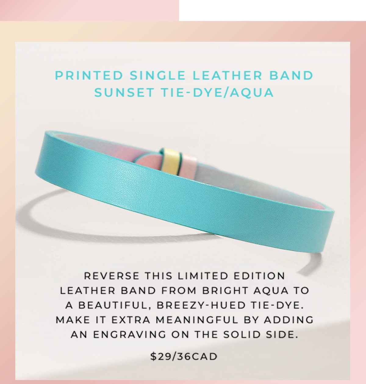 Printed Single Leather Band