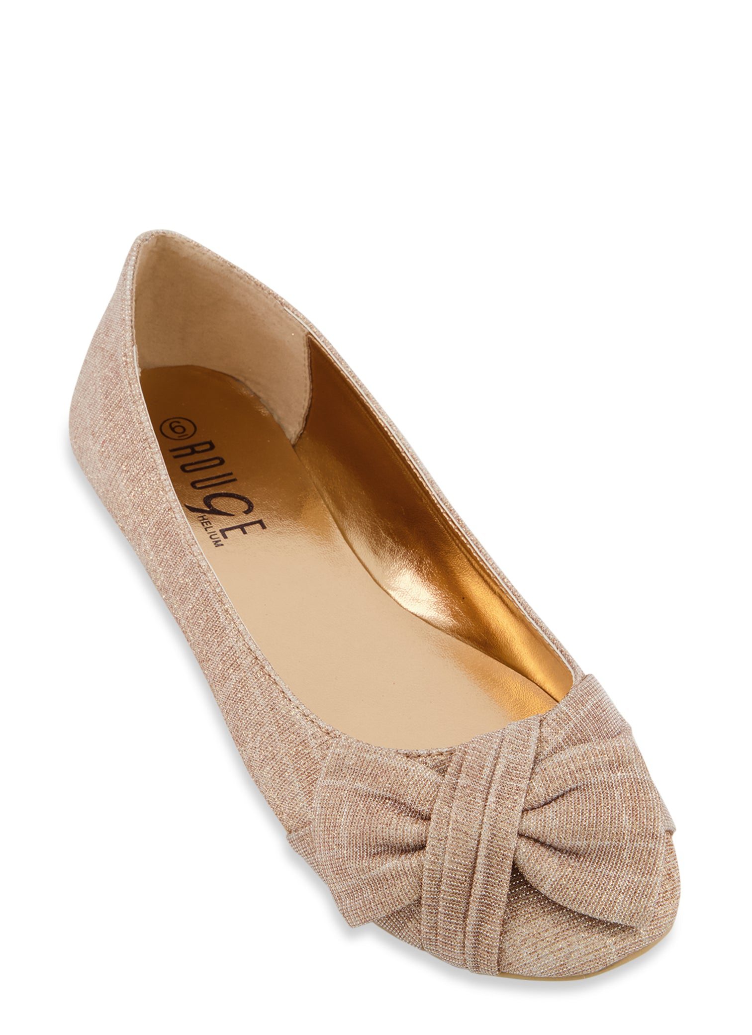 Bow Detail Round Toe Flats
