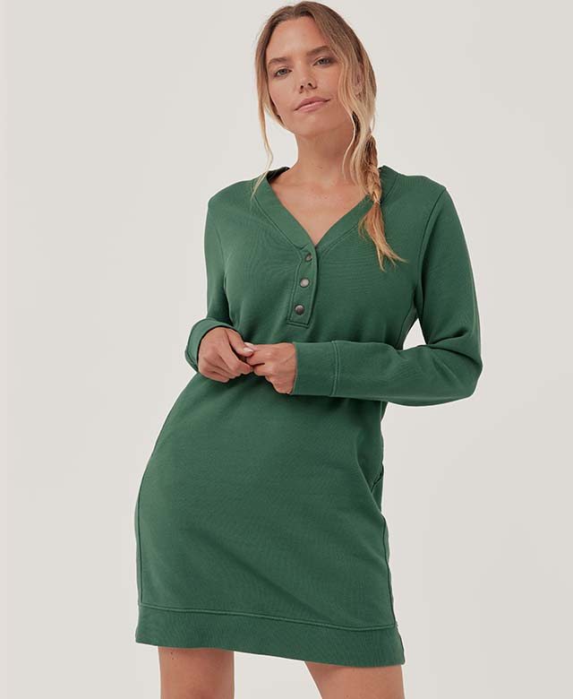 The Downtime Henley Dress