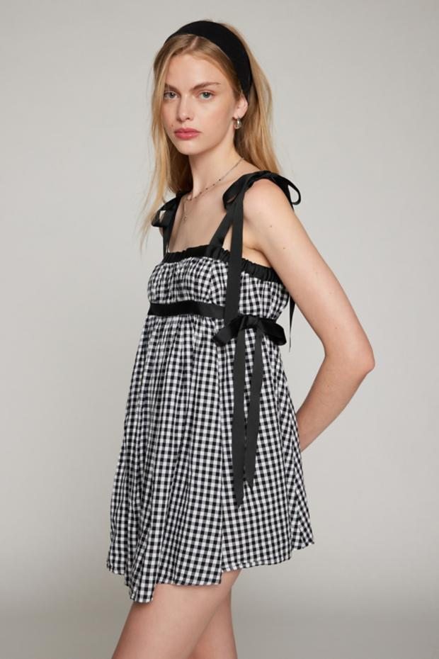 Kimchi Blue Georgie Gingham Babydoll Mini Dress