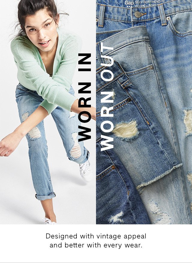 WORN IN | WORN OUT | Designed with vintage appeal and better with every wear.