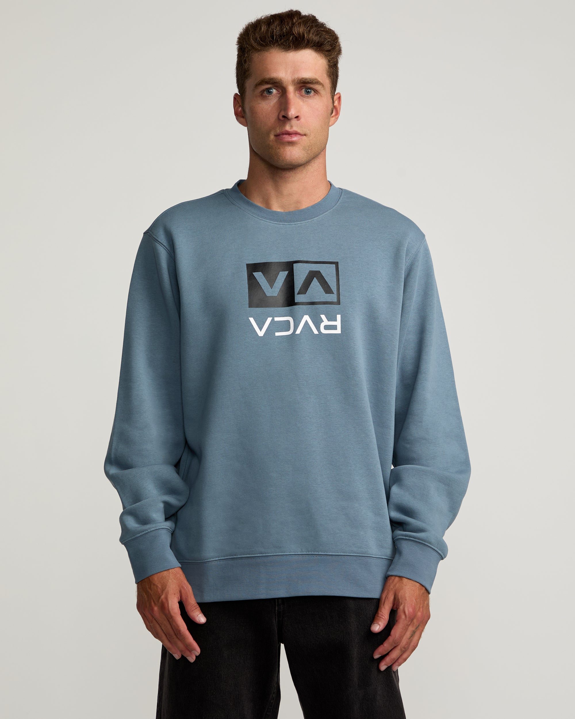 Image of Flipped Box Crew Sweatshirt - Industrial Blue