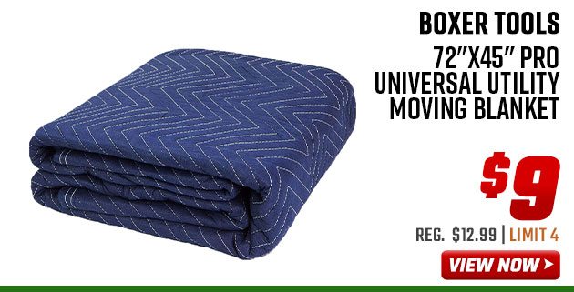 Boxer Tools 72''x45'' Pro Universal Utility Moving Blanket