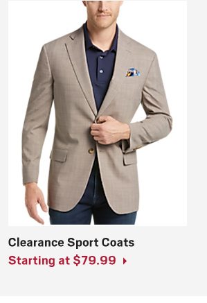 Clearance Sport Coats Starting at $79.99
