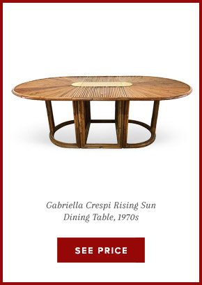 Gabriella Crespi Rising Sun Dining Table