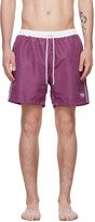 Purple & White Starfish Swim Shorts