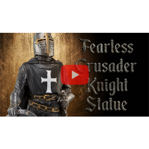 Fearless Crusader Knight Statue