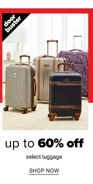 Up to 60% off select Luggage - Shop Now