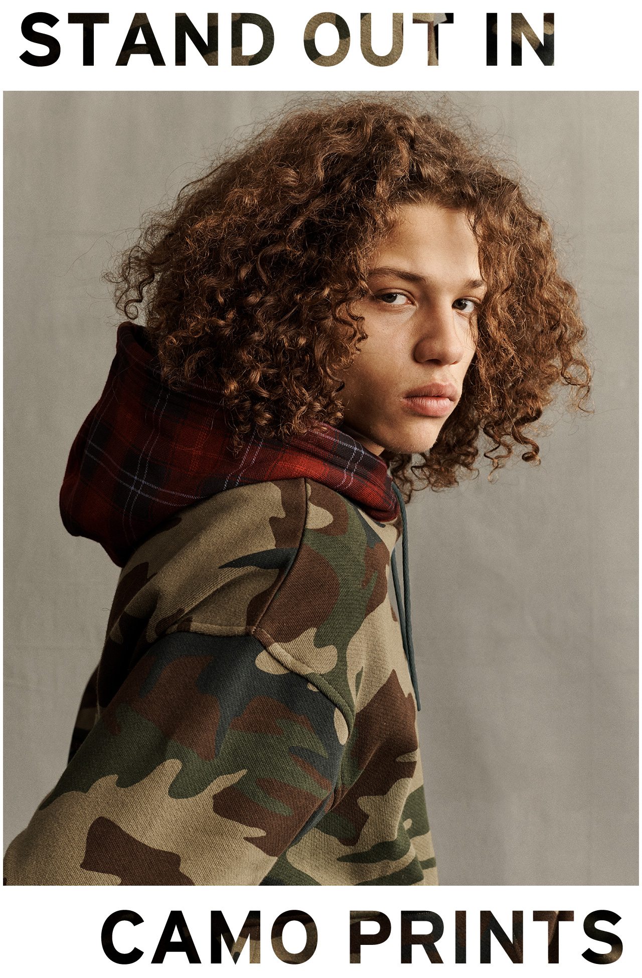 Stand out in camo prints. SHOP NOW