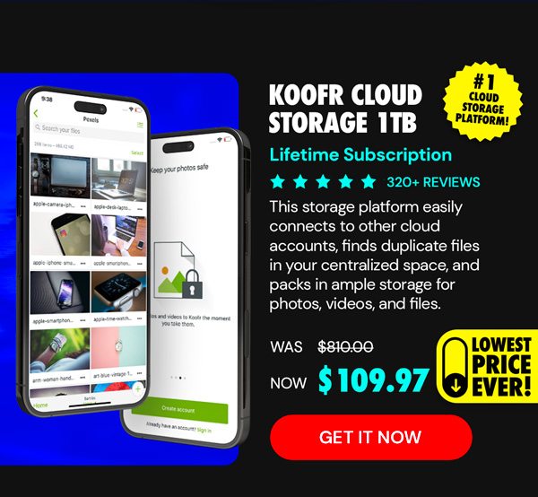 Koofr Cloud Storage: Lifetime Subscription (1TB)