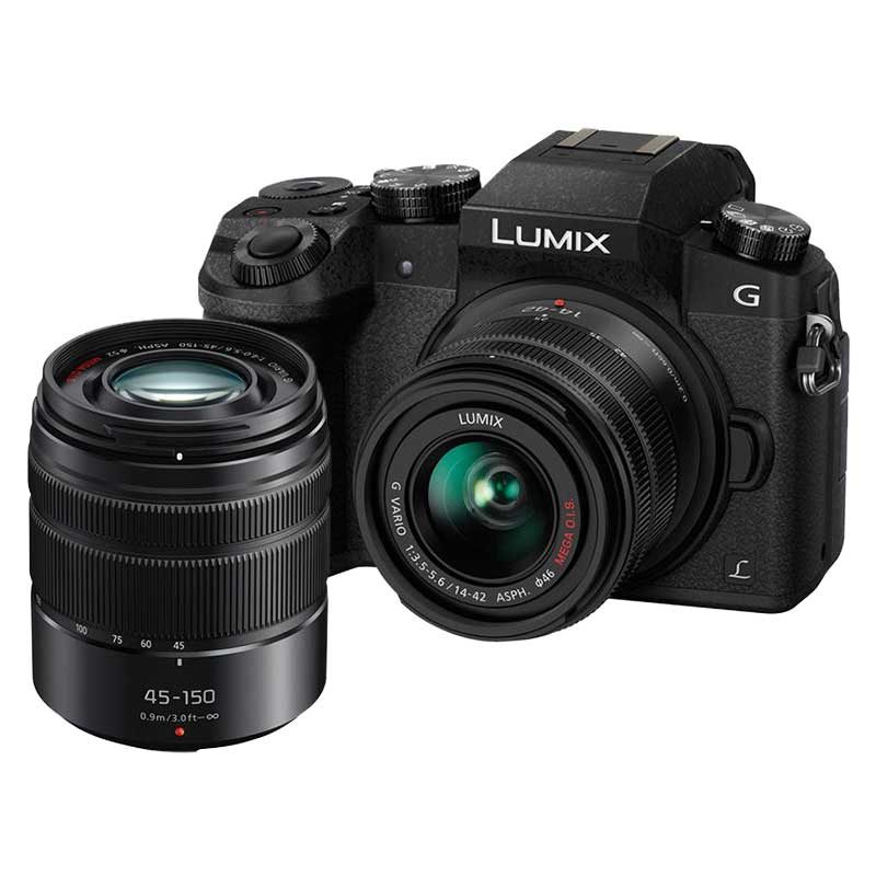 PANASONIC G7 BLACK W/14-42MM + 45-150MM
