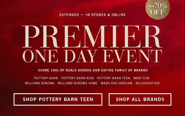 EXTENDED! PREMIER ONE DAY EVENT