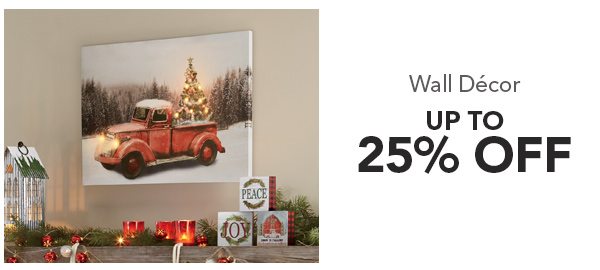 Wall Decor Up to 25% off