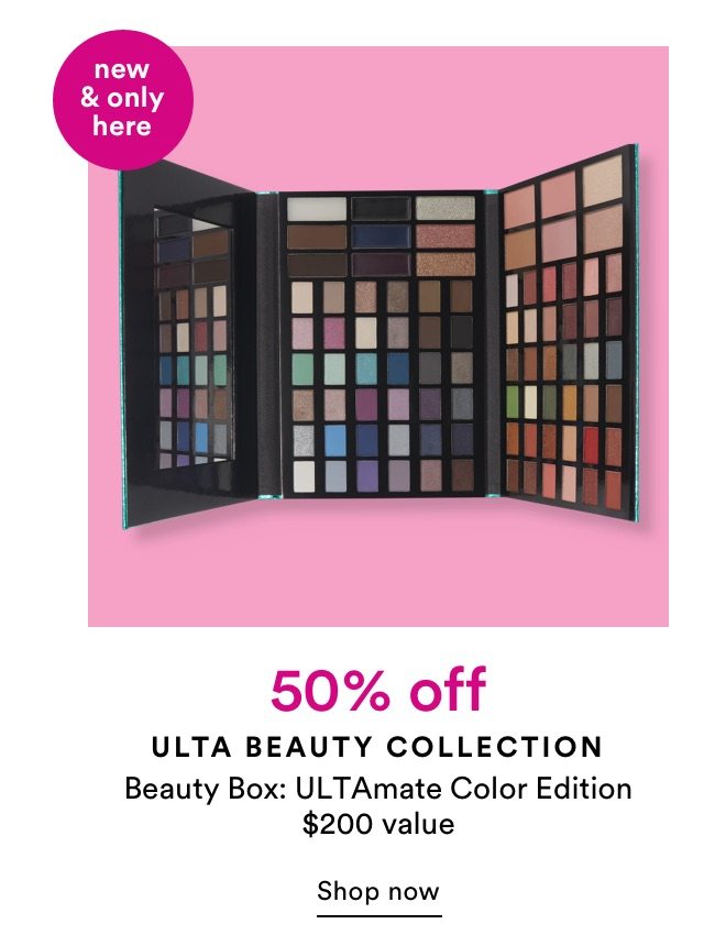 50% off Ulta Beauty Collection. | Beauty Box: ULTAmate Color Edition