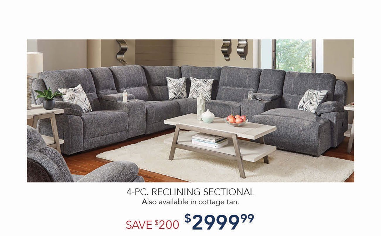 Charcoal-Gray-Reclining-Sectional