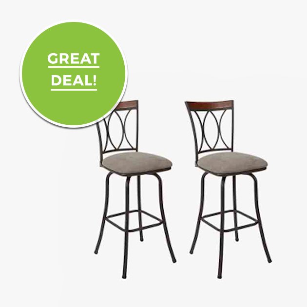 2-Pack Adjustable Barstool Set