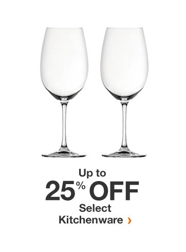 Up to 25% off select kitchenware