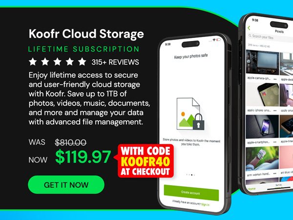 Koofr Cloud Storage: Lifetime Subscription (1TB)