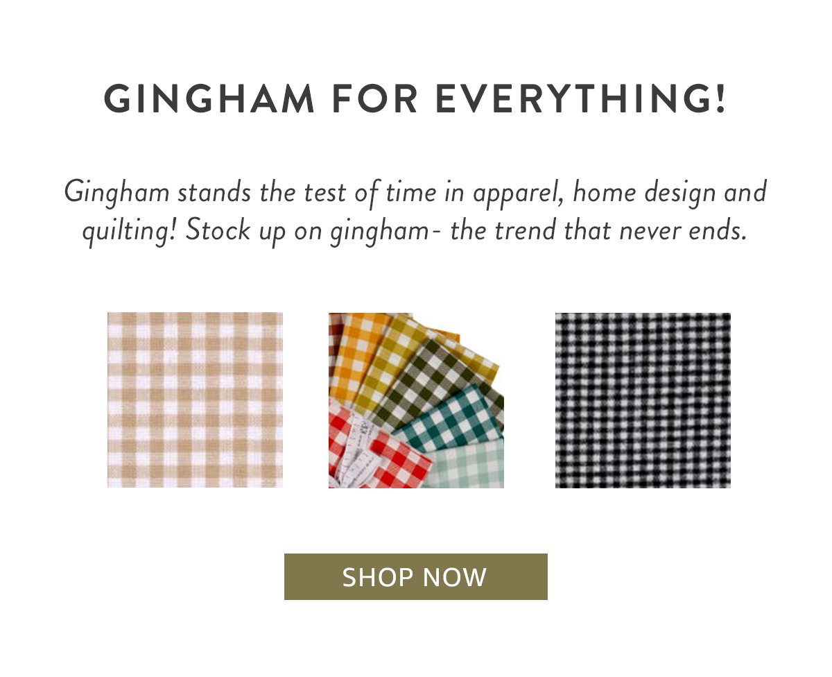 Gingham for Everything! | SHOP NOW