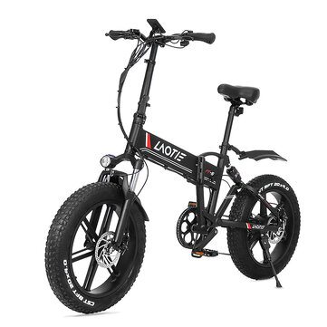 [EU Direct] LAOTIE® FT5 20in Fat Tire 48V 10Ah 500W Folding Electric Moped Bike 35km/h Top Speed 80-90km Mileage E-Bike